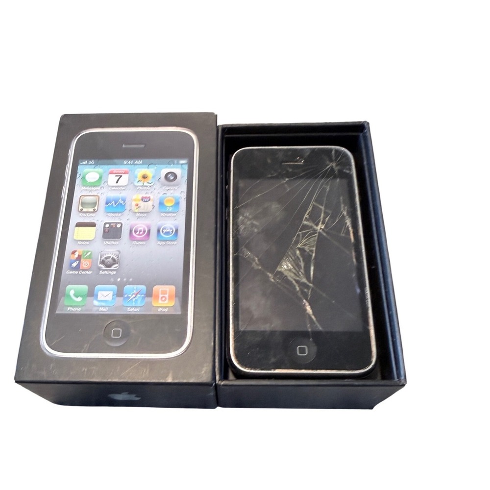 Apple iPhone 3GS 8GB Black A1303 Smartphone Original Box For Parts Repair
